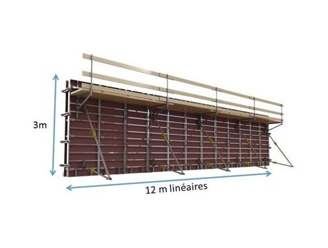 Coffrage manuportable de 36m²