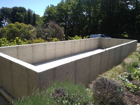 Coffrage pour piscine 12x6m