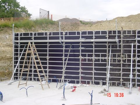Coffrage alu complet: 100m²
