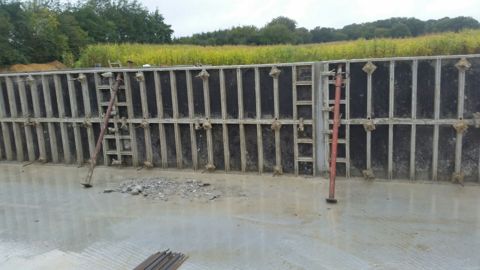 Coffrage avec banches aluminium complet: 300m³