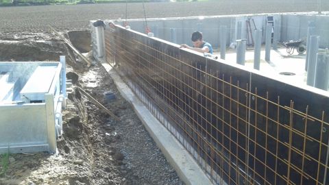 Coffrage panneaux aluminium 500m²