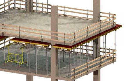 Coffrage de dalle / Slab: 300m²