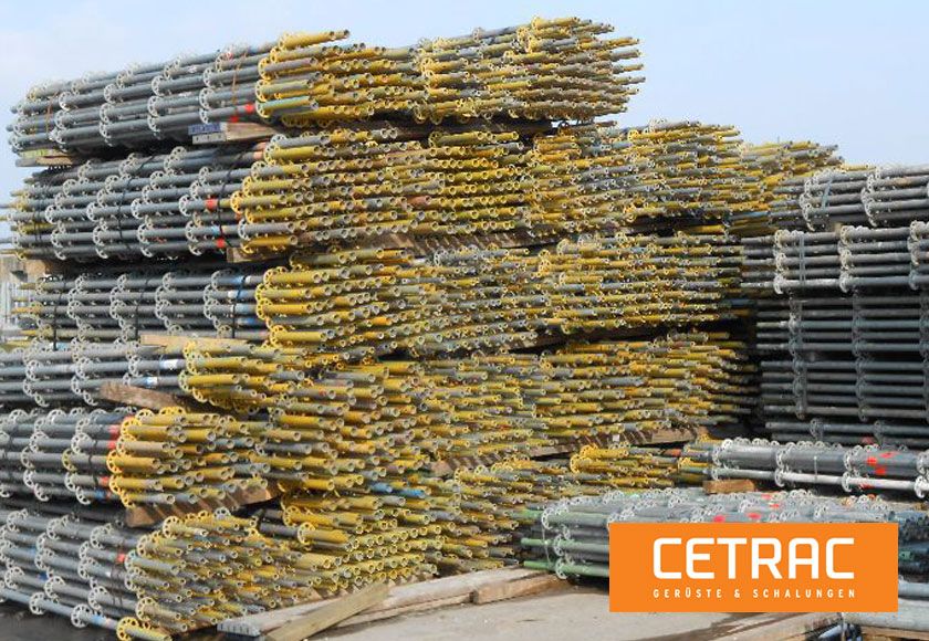 Montants 1,00 / 1,50 / 4,00 m – gros lot de 14 200 pièces, Layher