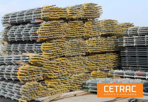 Montants 1,00 / 1,50 / 4,00 m – gros lot de 14 200 pièces, Layher