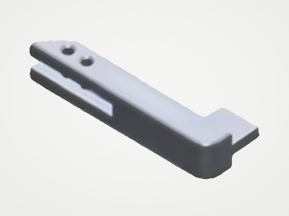 Support de garde-corps, vue 3D
